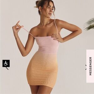 NEW House of CB Pink and Orange Ombre Mini Dress
